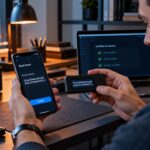 Telefon cüzdanı ile çevrim dışı donanım cüzdanındaki işlem adresini dikkatle karşılaştıran kullanıcı